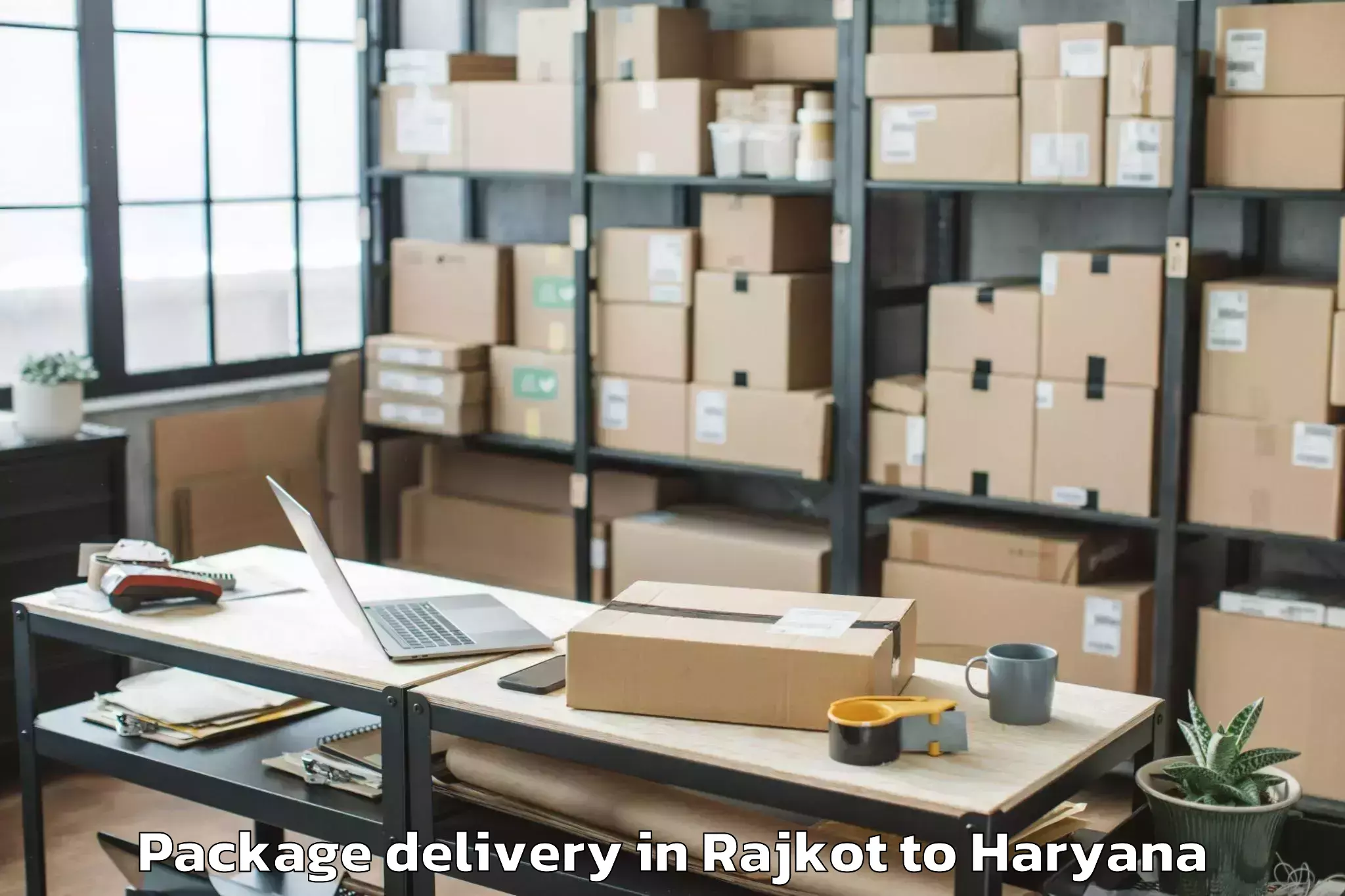 Book Rajkot to Maham Package Delivery